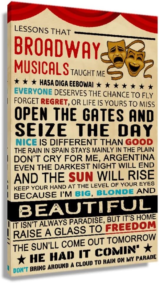 Theatre-Themed Wall Art Print